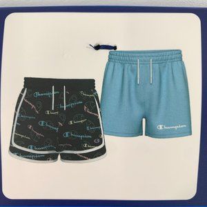 Champion Girls' 10 / 12 Shorts 2 Pack Active Bottom Size 10/12 Multicolor Blue